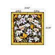 Chloe Lighting Autumn Floral Square Glass Window Panel in Multi-Color