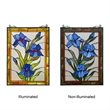 Chloe Lighting Blue Scarlett Glass Verical Window Panel in Multi-Color