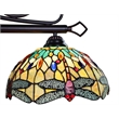 Chloe Lighting Empress Dragonfly 3-Light Glass Island Pendant in Multi-Color