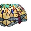 Chloe Lighting Empress Dragonfly 3-Light Glass Island Pendant in Multi-Color