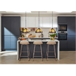 Chloe Lighting Innes Mission 1-Light Glass Mini Pendant in Blackish Bronze