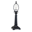 Chloe Lighting Innes Mission 1-Light Glass/Metal Table Lamp in Blackish Bronze