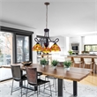 Chloe Lighting Empress Dragonfly 3-Light Glass Mini Chandelier in Multi-Color