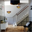 Chloe Lighting Adia Victorian 1-Light Glass/Iron Wall Sconce in Multi-Color