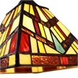 Chloe Lighting Vincent Mission 5-Light Glass Chandelier in Multi-Color