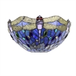 Chloe Lighting Sunniva Dragonfly  1-Light Glass Wall Sconce in Multi-Color