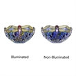 Chloe Lighting Sunniva Dragonfly  1-Light Glass Wall Sconce in Multi-Color