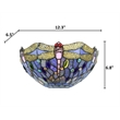 Chloe Lighting Sunniva Dragonfly  1-Light Glass Wall Sconce in Multi-Color