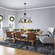 Chloe Lighting Sunniva Dragonfly 3-Light Glass Chandelier in Multi-Color