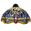 Chloe Lighting Sunniva Dragonfly 3-Light Glass Island Pendant in Multi-Color