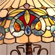 Chloe Lighting Serenity Victorian 3-Light Glass Table Lamp in Multi-Color