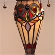 Chloe Lighting Serenity Victorian 3-Light Glass Table Lamp in Multi-Color