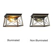 Chloe Lighting Farmhouse 2-Light Metal Ceiling Flush Fixture in Bronze/Gold
