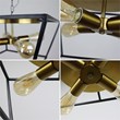 Chloe Lighting Farmhouse 4-Light Metal Ceiling Flush Fixture in Bronze/Gold