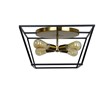 Chloe Lighting Farmhouse 4-Light Metal Ceiling Flush Fixture in Bronze/Gold