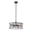 Chloe Lighting Ryker 4-Light Metal Ceiling Pendant in Matte Black
