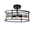 Chloe Lighting Ryker 4-Light Metal Ceiling Pendant in Matte Black