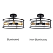Chloe Lighting Ryker 4-Light Metal Ceiling Pendant in Matte Black