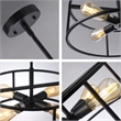 Chloe Lighting Ryker 4-Light Metal Ceiling Pendant in Matte Black