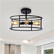 Chloe Lighting Ryker 4-Light Metal Ceiling Pendant in Matte Black