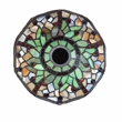 Chloe Lighting Anisoptera Purity 1-Light Glass Reading Floor Lamp in Multi-Color