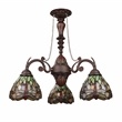 Chloe Lighting Anisoptera Purity 3-Light Glass Mini Chandelier in Multi-Color
