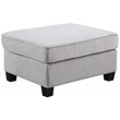 Devion Furniture Polyester Fabric U-Shaped Sectional Sofa in Light Gray