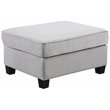 Devion Furniture Polyester Fabric U-Shaped Sectional Sofa in Light Gray