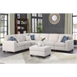 Devion Furniture 7-Piece Upholstered Modern Chenille Sectional in Beige