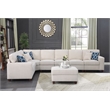 Devion Furniture 8-Piece Upholstered Modern Chenille Sectional in Beige
