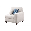 8 - Piece Chenille Fabric Upholstered Sectional With Console & Ottoman-Beige