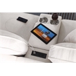 9-Piece Chenille Fabric Upholstered Sectional With Console & Ottoman-Beige