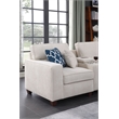 9-Piece Chenille Fabric Upholstered Sectional With Console & Ottoman-Beige