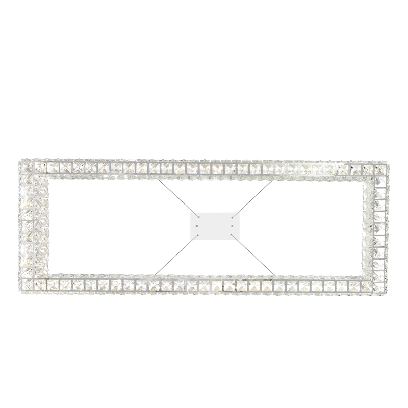 CWI Lighting Felicity 1-tier Contemporary Metal LED Chandelier in Chrome