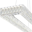 CWI Lighting Felicity 2 Tier Contemporary Metal LED Chandelier in Chrome