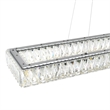 CWI Lighting Felicity 2 Tier Contemporary Metal LED Chandelier in Chrome