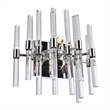 CWI Lighting Miroir 2 Light Transitional Metal Wall Light in Polished Nickel