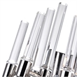 CWI Lighting Miroir 2 Light Transitional Metal Wall Light in Polished Nickel