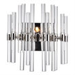 CWI Lighting Miroir 2 Light Transitional Metal Wall Light in Polished Nickel