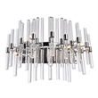 CWI Lighting Miroir 4 Light Transitional Metal Vanity Light in Polished Nickel
