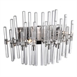 CWI Lighting Miroir 4 Light Transitional Metal Vanity Light in Polished Nickel