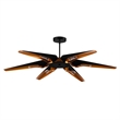 CWI Lighting Amar 6 Light Transitional Metal Chandelier in Matte Black