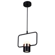 CWI Lighting Moxie Contemporary Metal LED Down Mini Pendant in Black