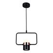 CWI Lighting Moxie Contemporary Metal LED Down Mini Pendant in Black