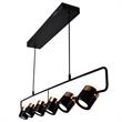 CWI Lighting Moxie Contemporary Metal LED Pool Table Light in Black