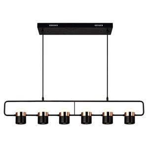 CWI Lighting Moxie Contemporary Metal LED Pool Table Light in Black