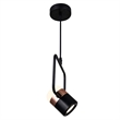 CWI Lighting Moxie Contemporary Metal LED Down Mini Pendant in Black