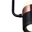 CWI Lighting Moxie Contemporary Metal LED Down Mini Pendant in Black