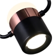 CWI Lighting Moxie Contemporary Metal LED Down Mini Pendant in Black