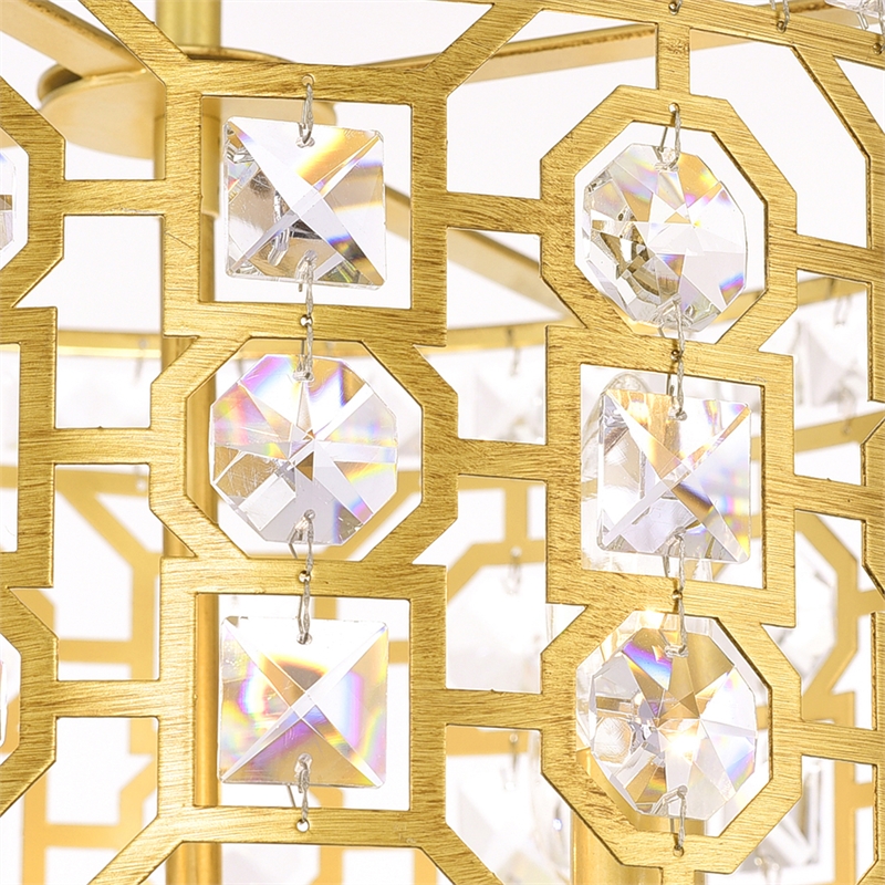 CWI Lighting Belinda 4 Light Transitional Metal Chandelier in Champagne Gold